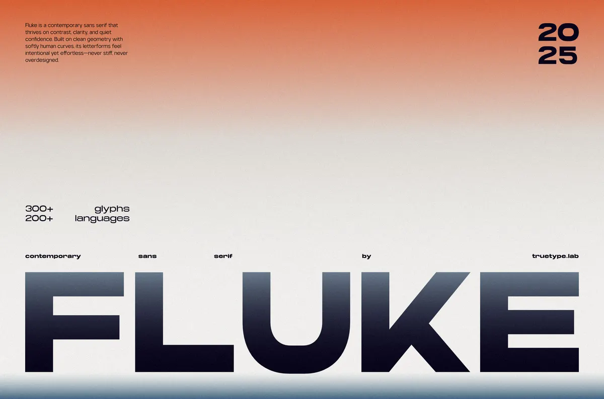 TRT Fluke - Expanded Sans Font