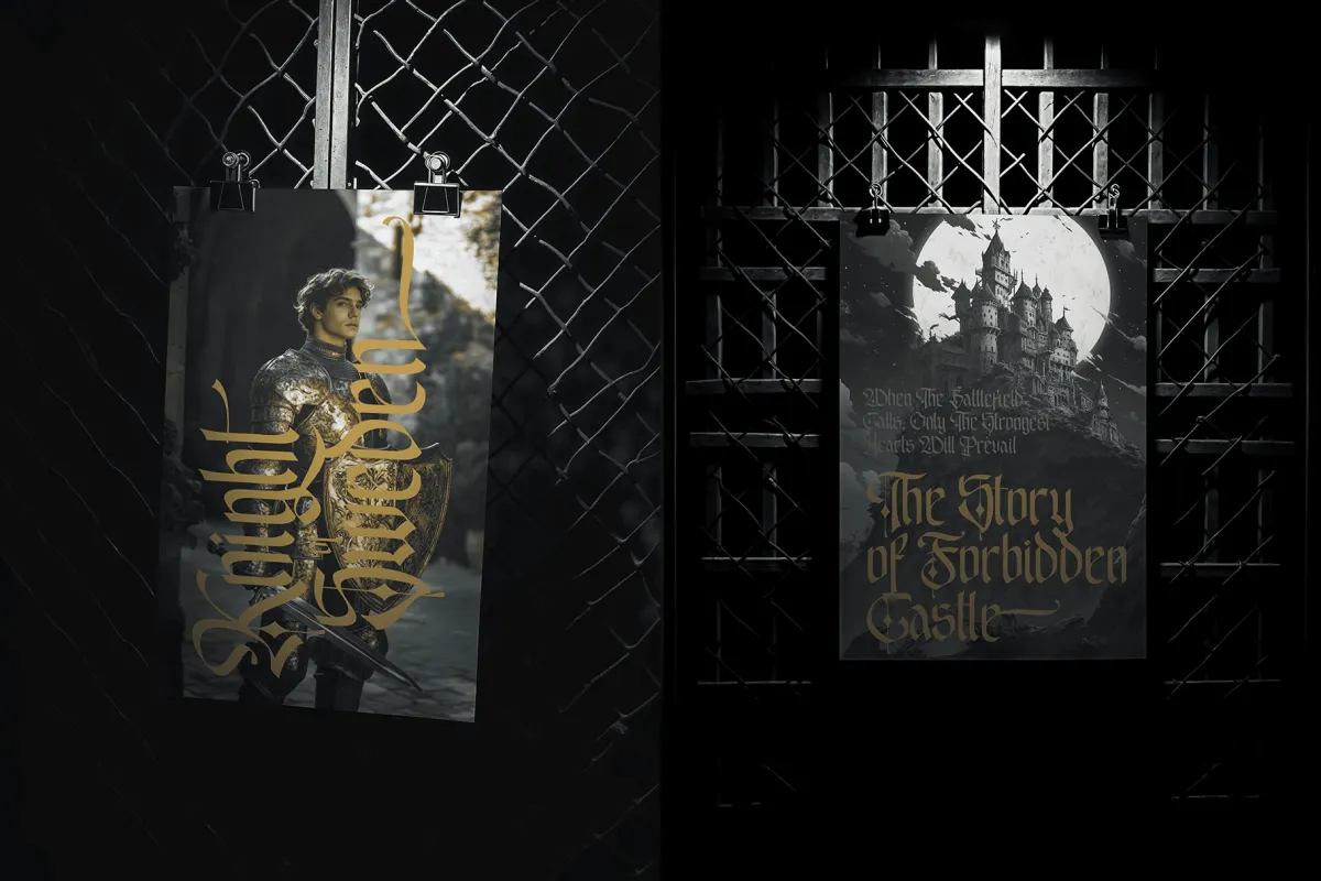 EMXAGE ALDSYB — Modern Medieval Blackletter Font