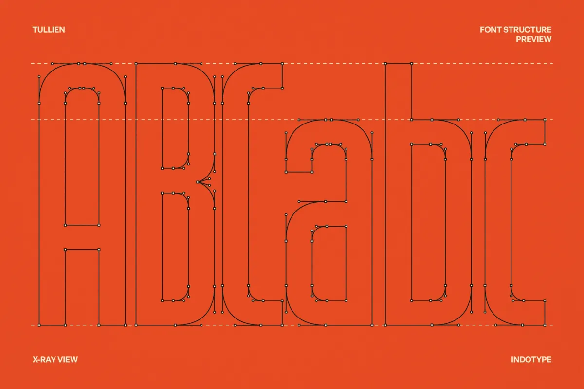 Tullien - Bold Geometric Display Font