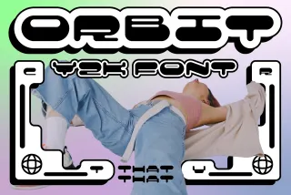 Orbit - Rounded Futuristic Display Font