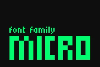 Micro Font Family