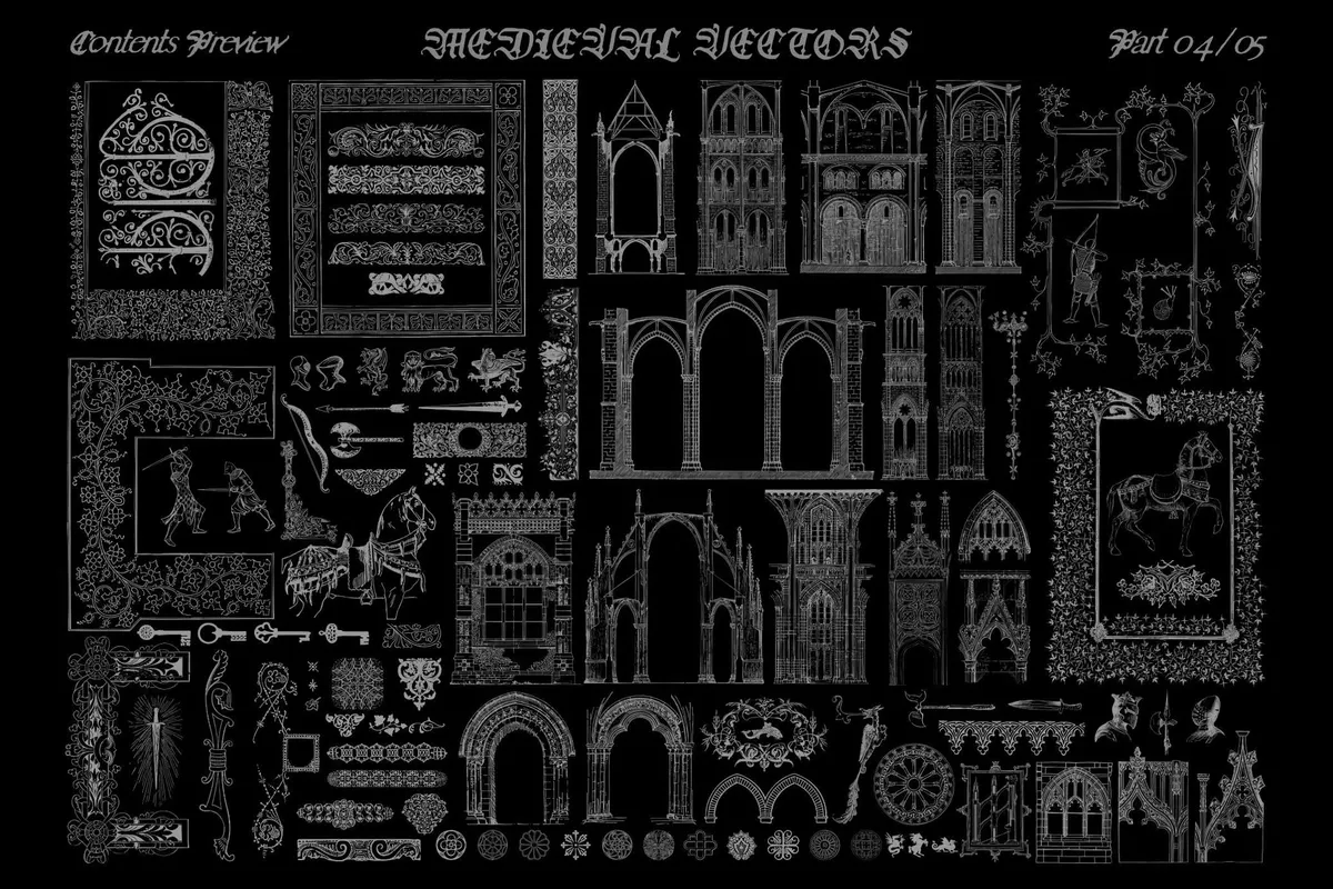 400+ Medieval Vectors