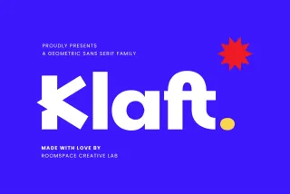 Klaft – Modern Geometric Bold Sans Font