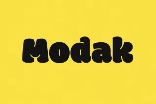 Modak - Bold Cartoon Font