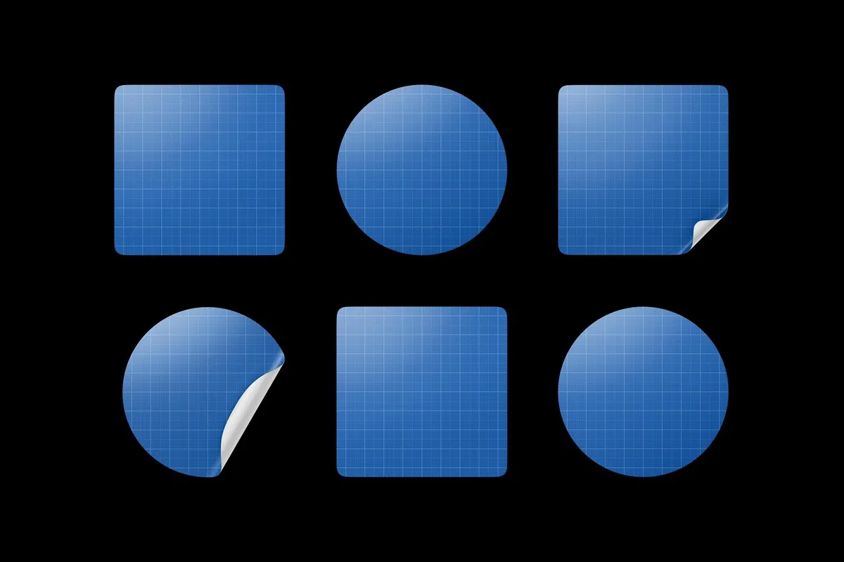 Sticker Set Mockup