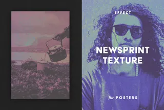 Newsprint Texture Effect for Posters