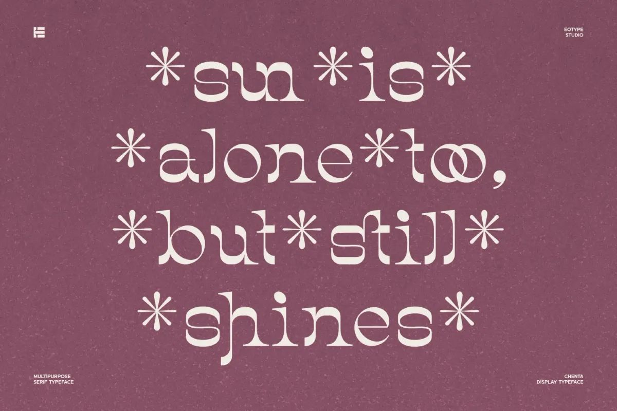 Chenta - Groovy Serif Display Font
