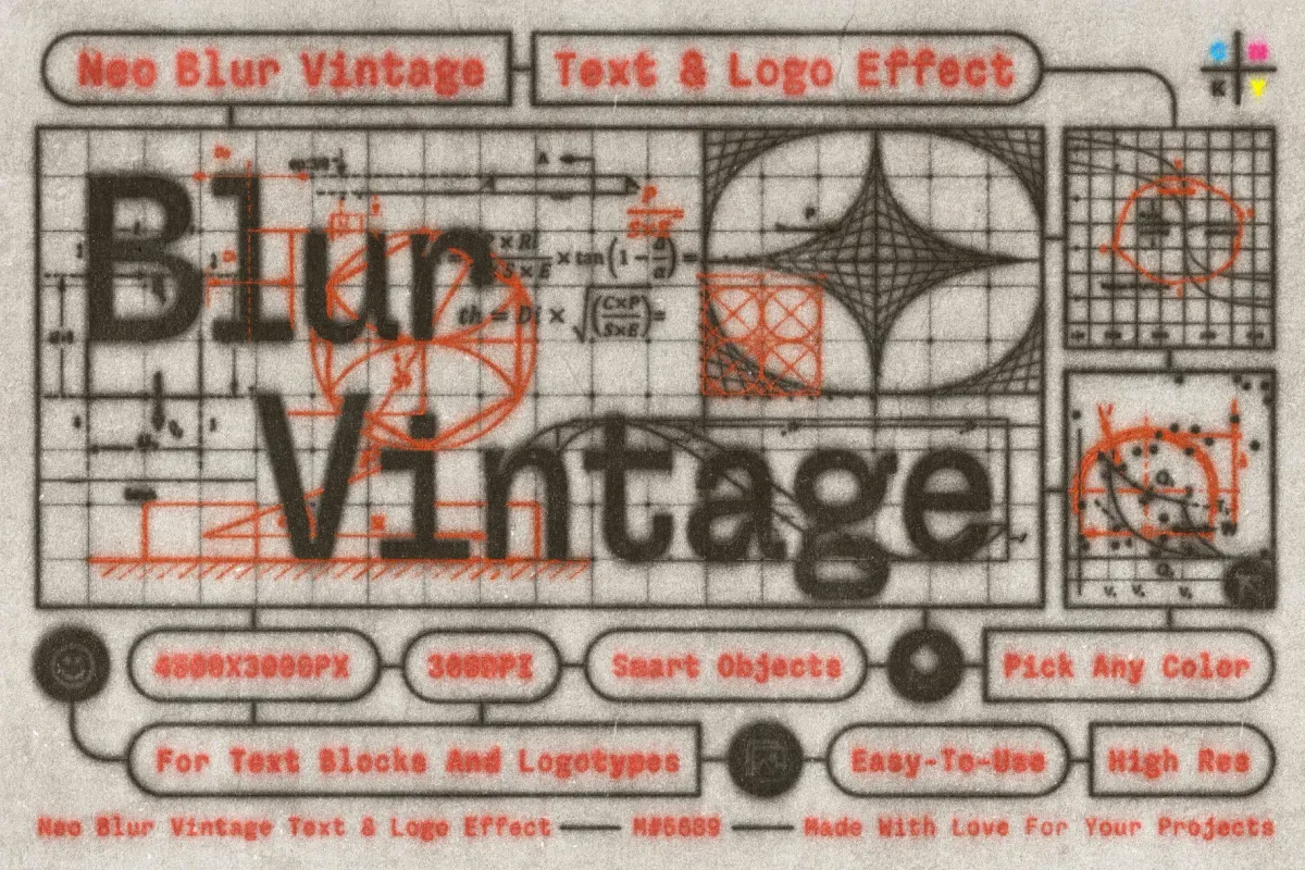 Neo Blur Vintage Text & Logo Effect