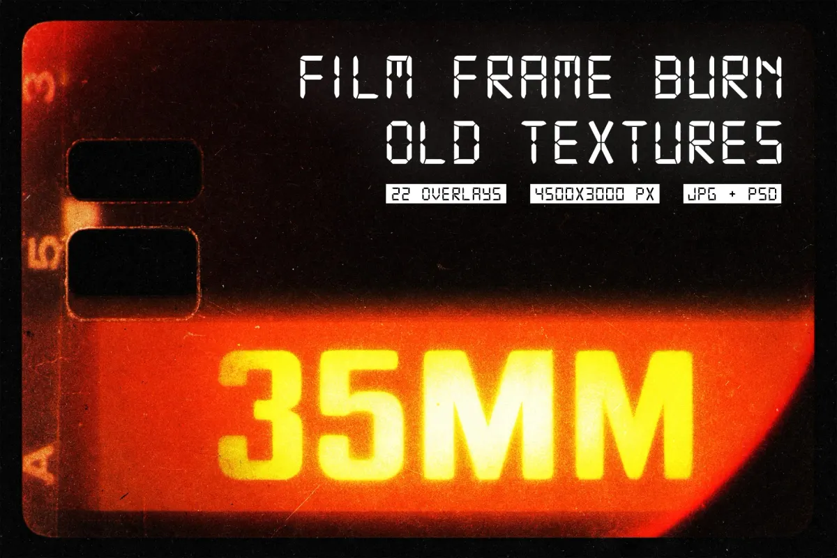 Old Film Burn Overlay Bundle