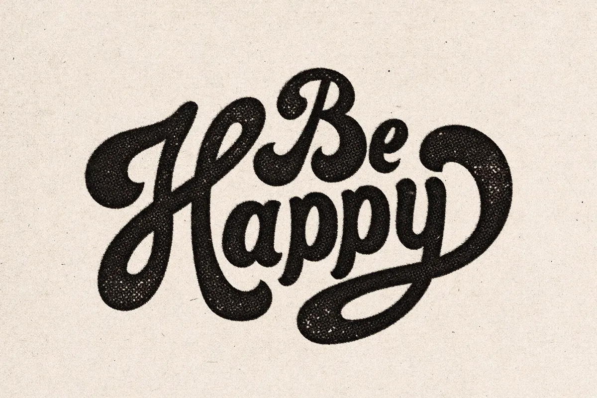 Vintage Stamp Print Effect