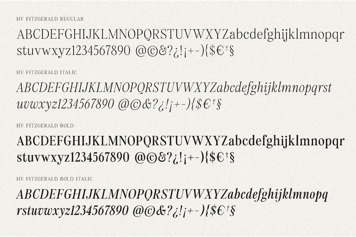 Fitzgerald — Classic Retro Serif