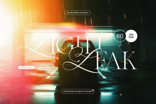 Vintage Light Leak Overlay Textures