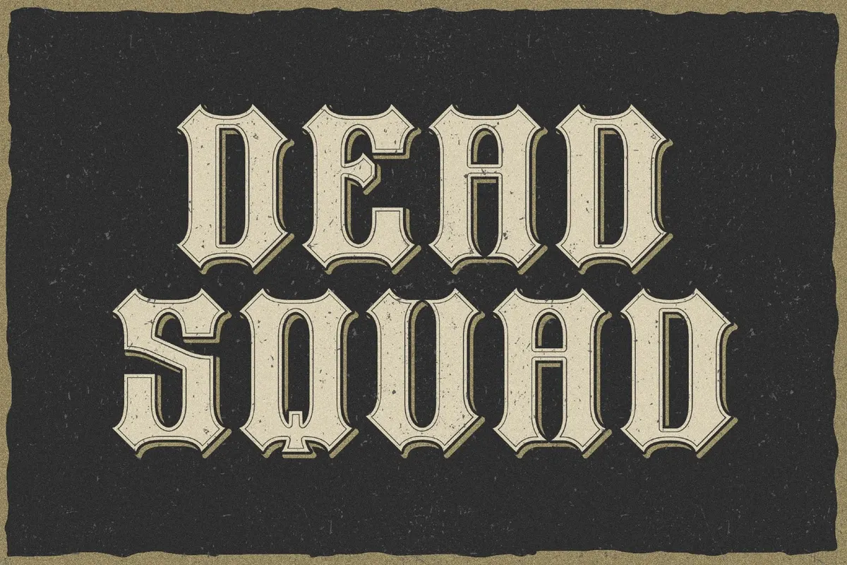 Heavy Force a Sharp Display Font
