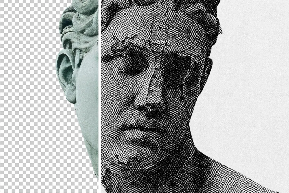 Antique Engraving Photo Effect