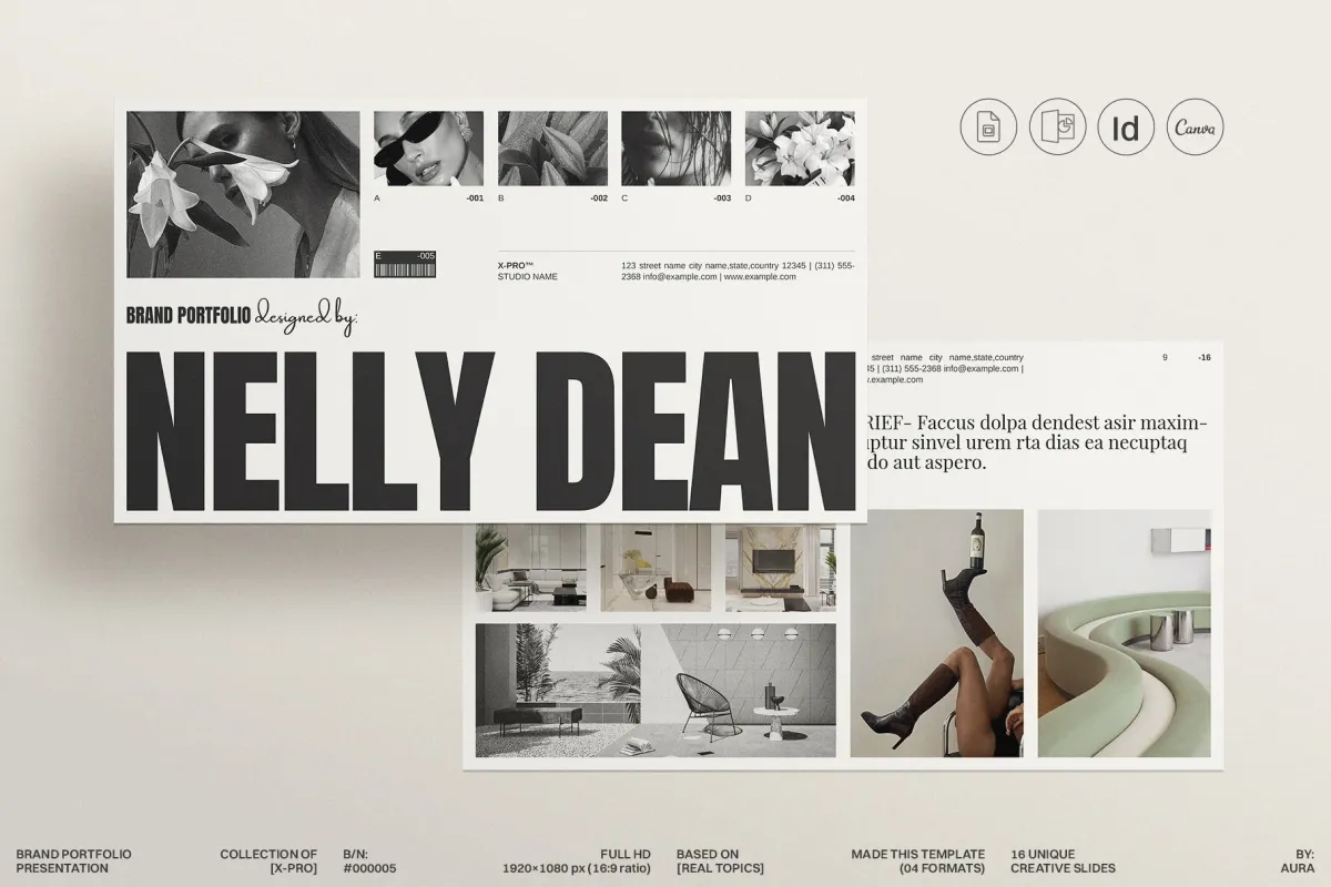 Brand Portfolio Presentation Template