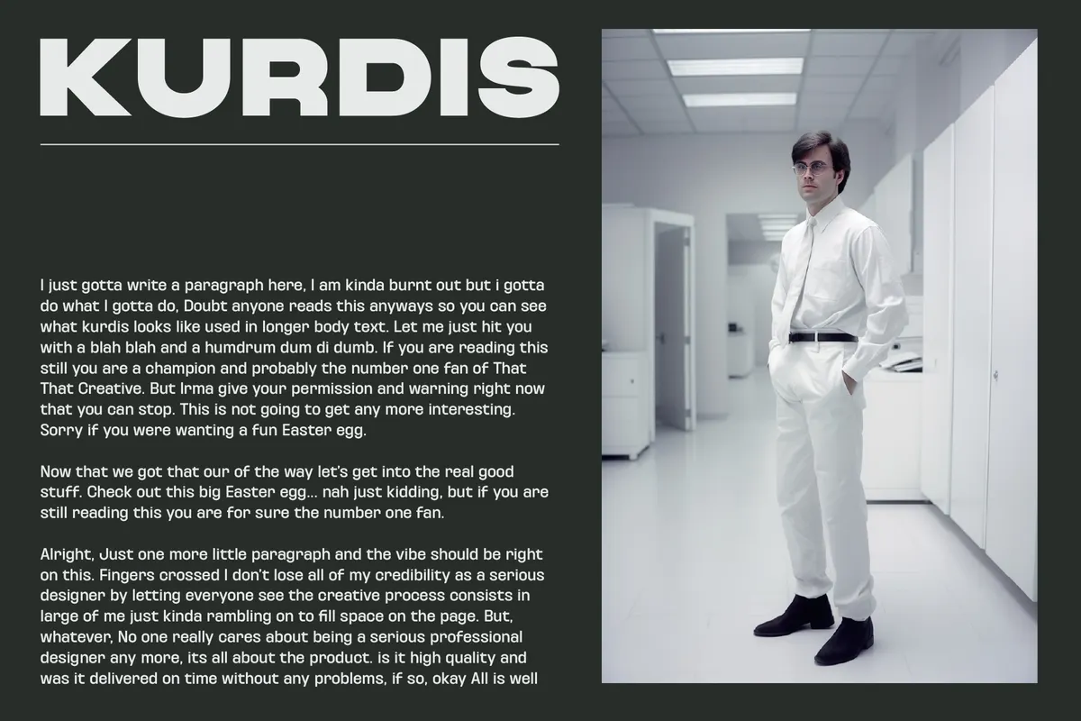 Kurdis - Bold Display Sans Family