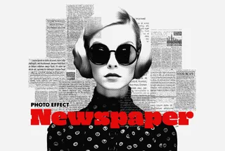 Newspaper Cutout Photo Effect