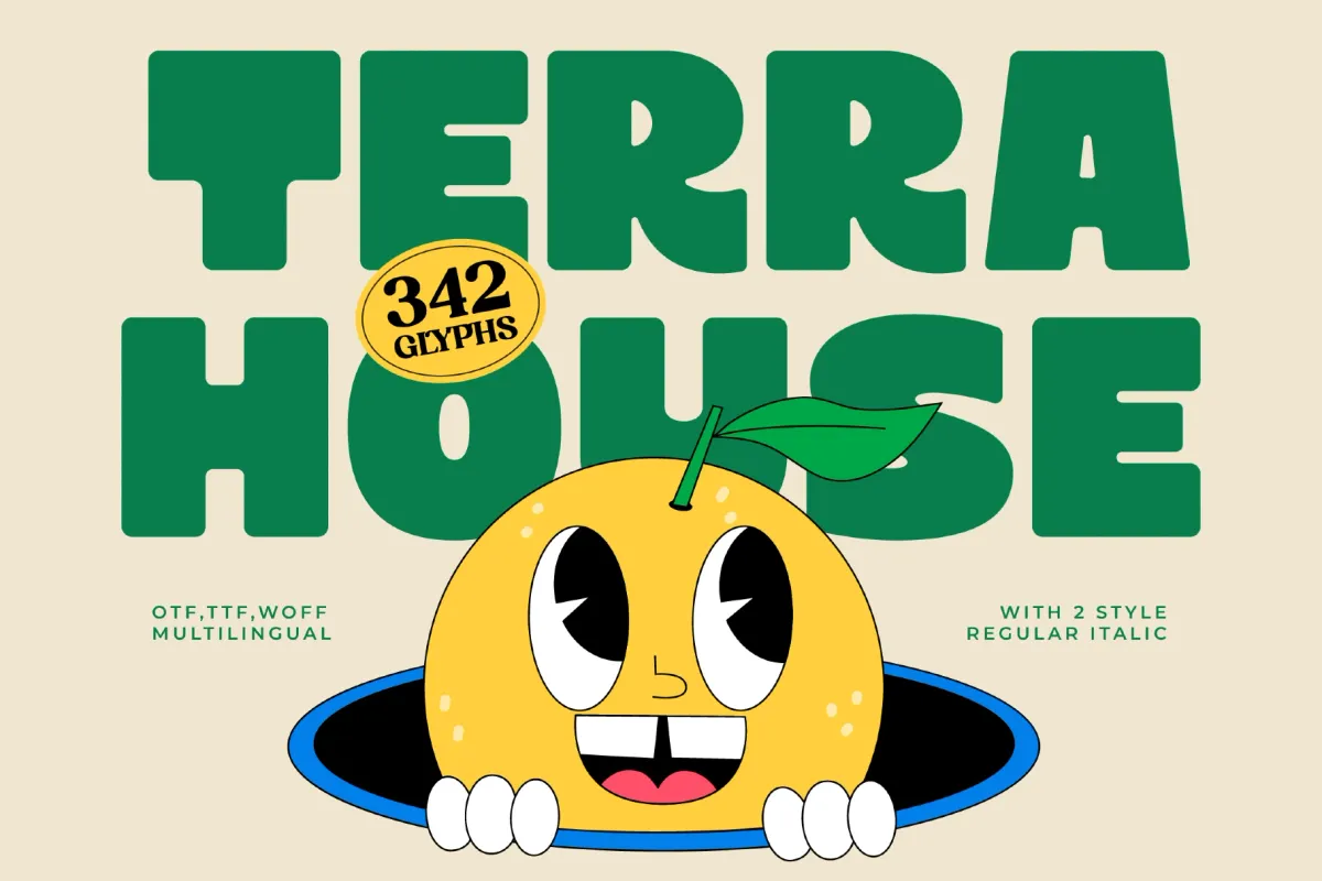 Terra House - Bold Sans Display Font