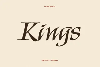 Kings - Ornamental Gothic Font