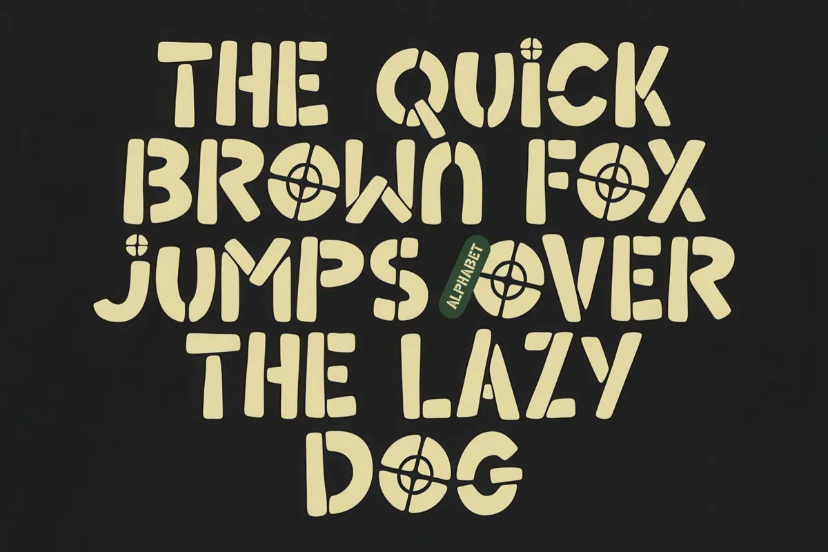 Groovy Riot — Stencil Handwritten Font