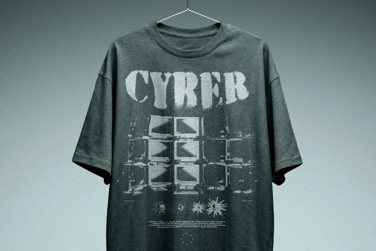 Oversize Shirt on Hanger Mockup