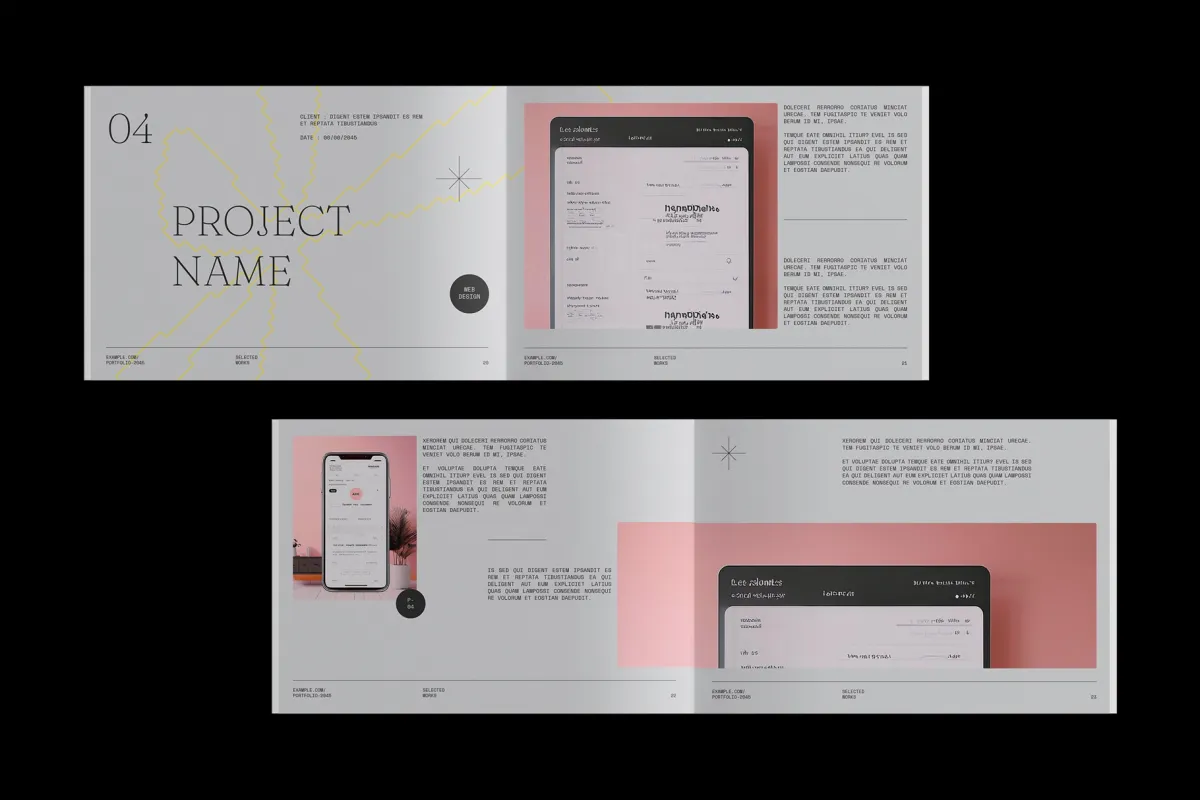 Portoe - Design Portfolio InDesign Template