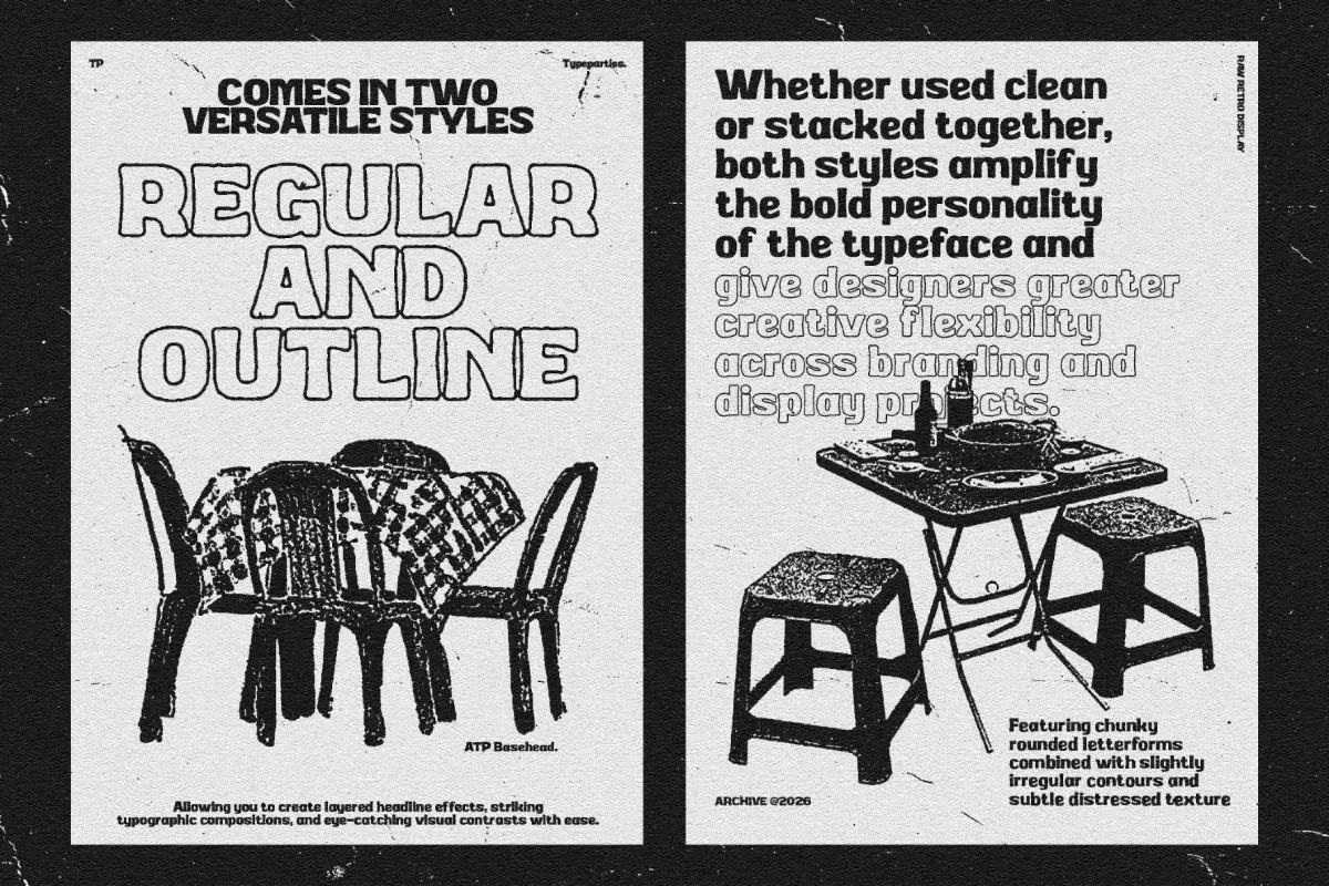 BaseHead – Bold Retro Display Font
