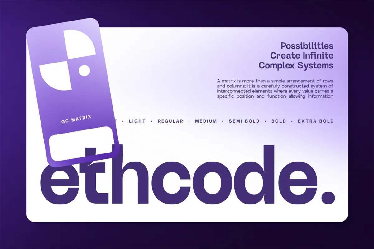 GC Matrix Vol. 2 - Ink Trap Sans Serif Font Family