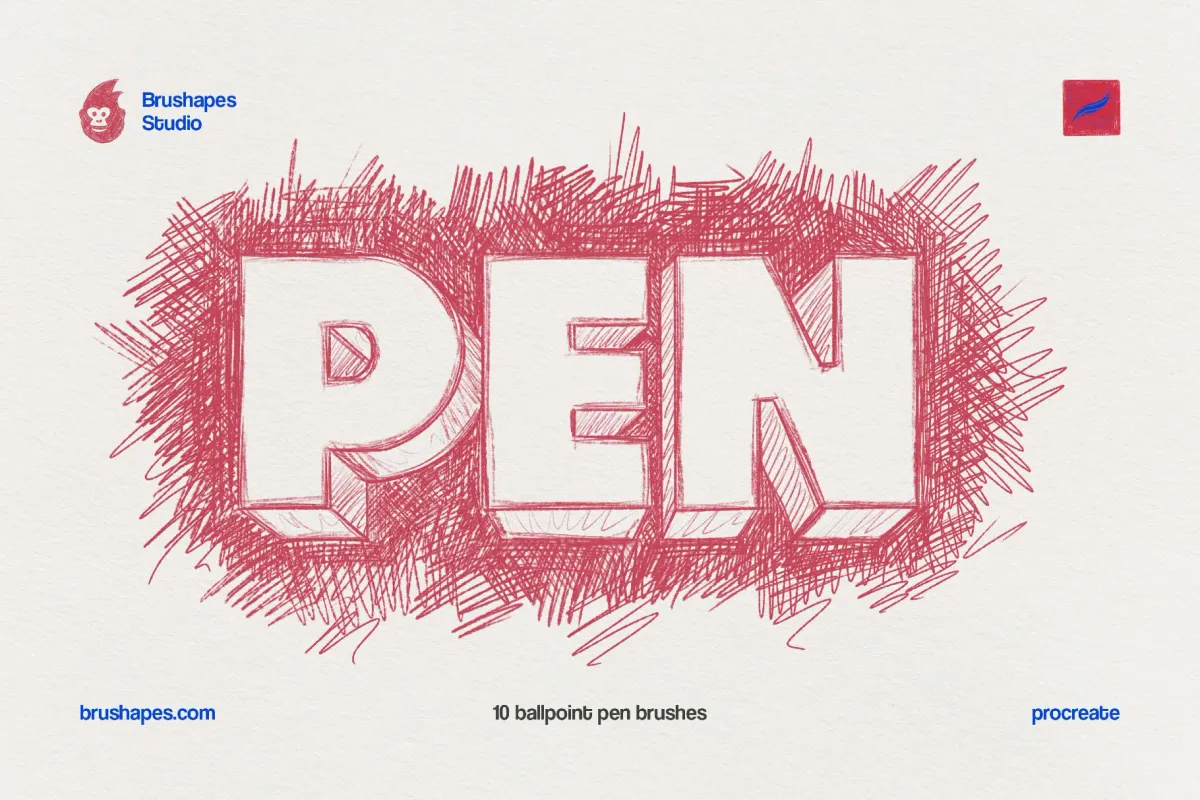 Ballpoint Pen Procreate Brushes