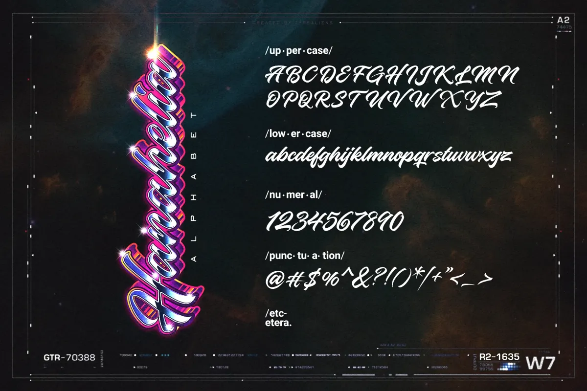 Hanahelia — Retro Script Font