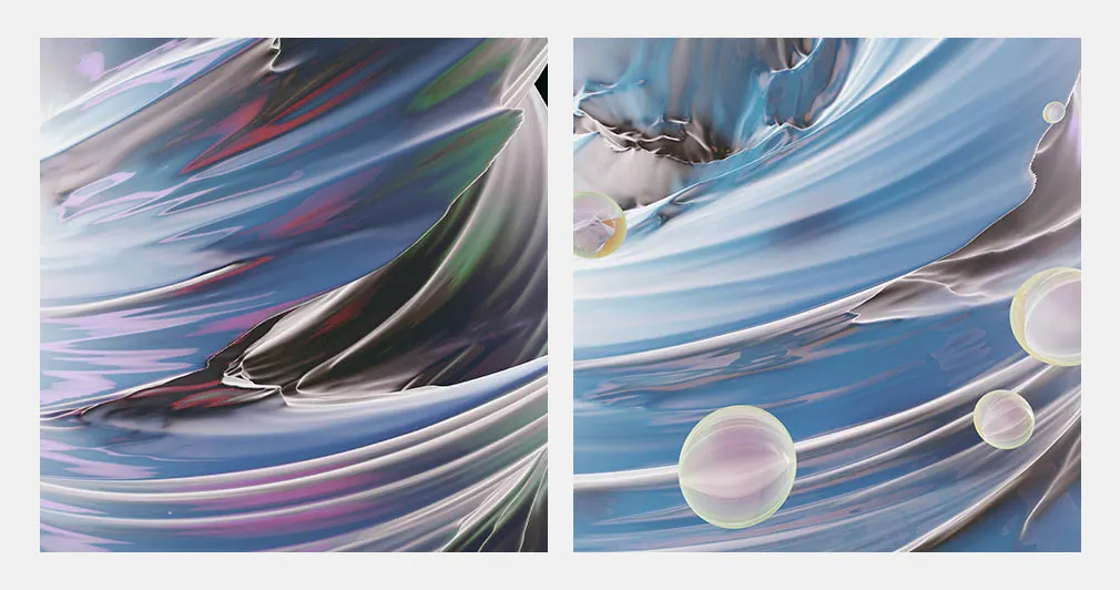 3D Space Abstract Background