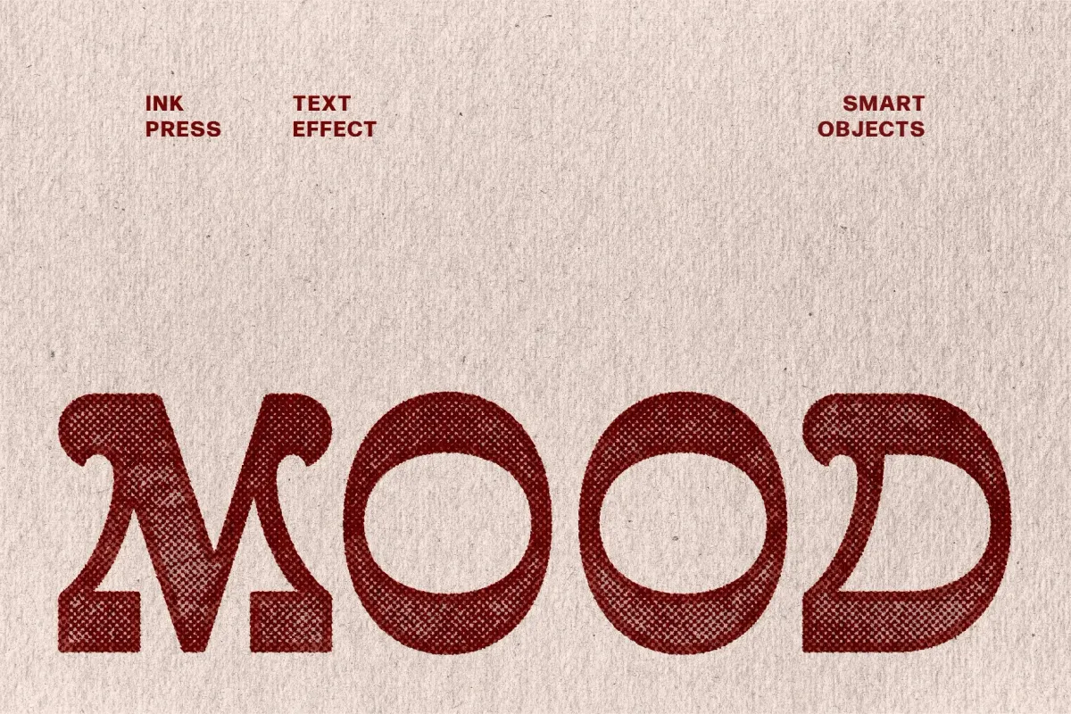 Ink Press Text Effect