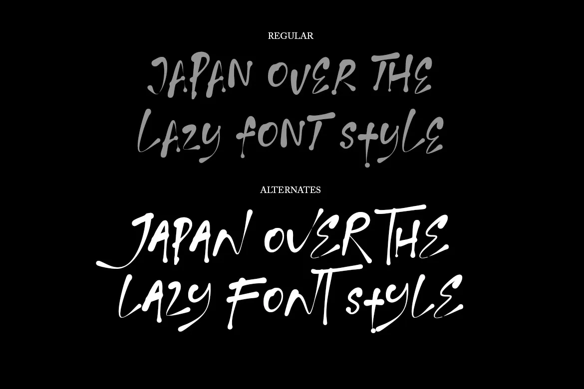 Jambie - Japanese Brush Font