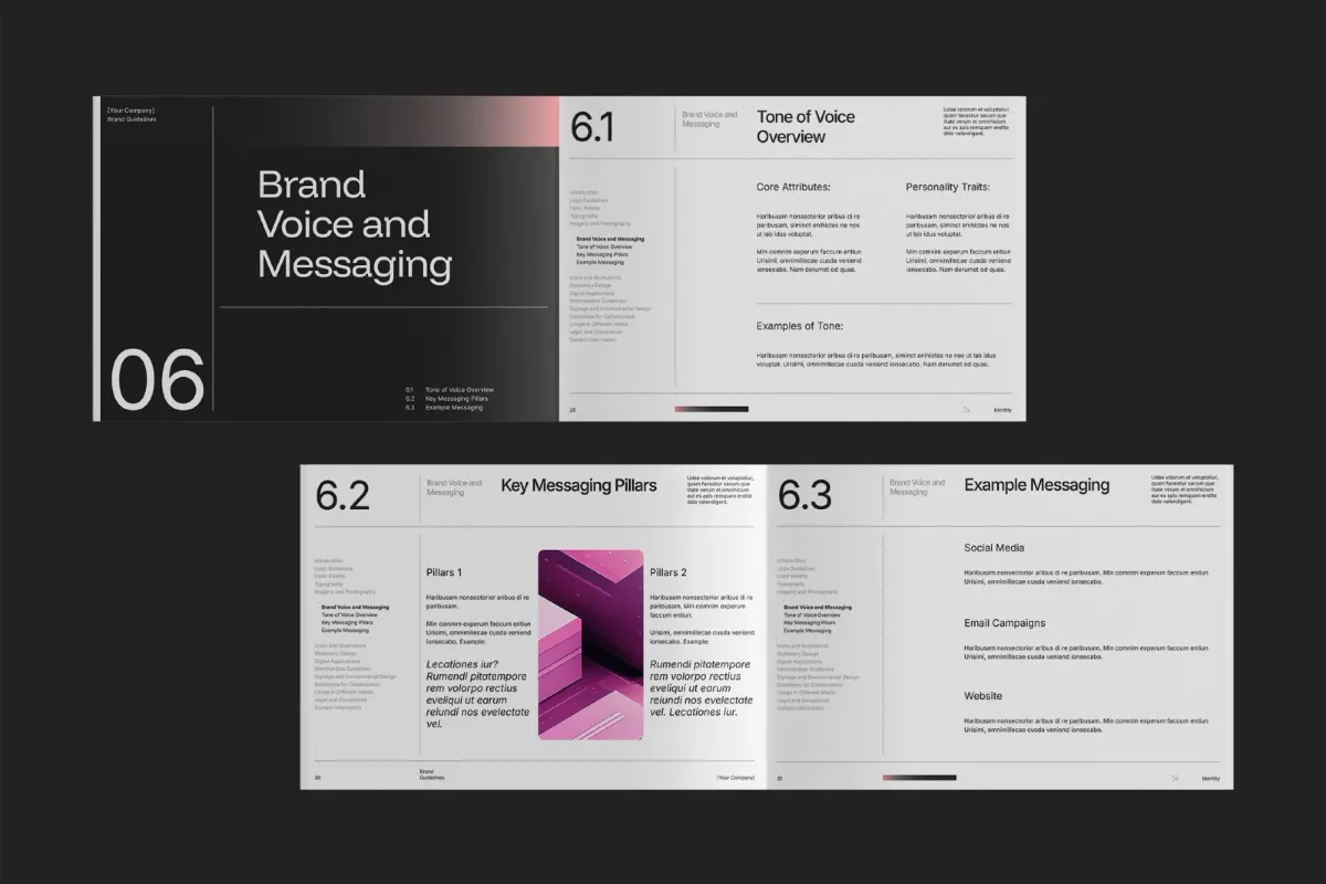 Gradient Brand Guidelines Affinity Template