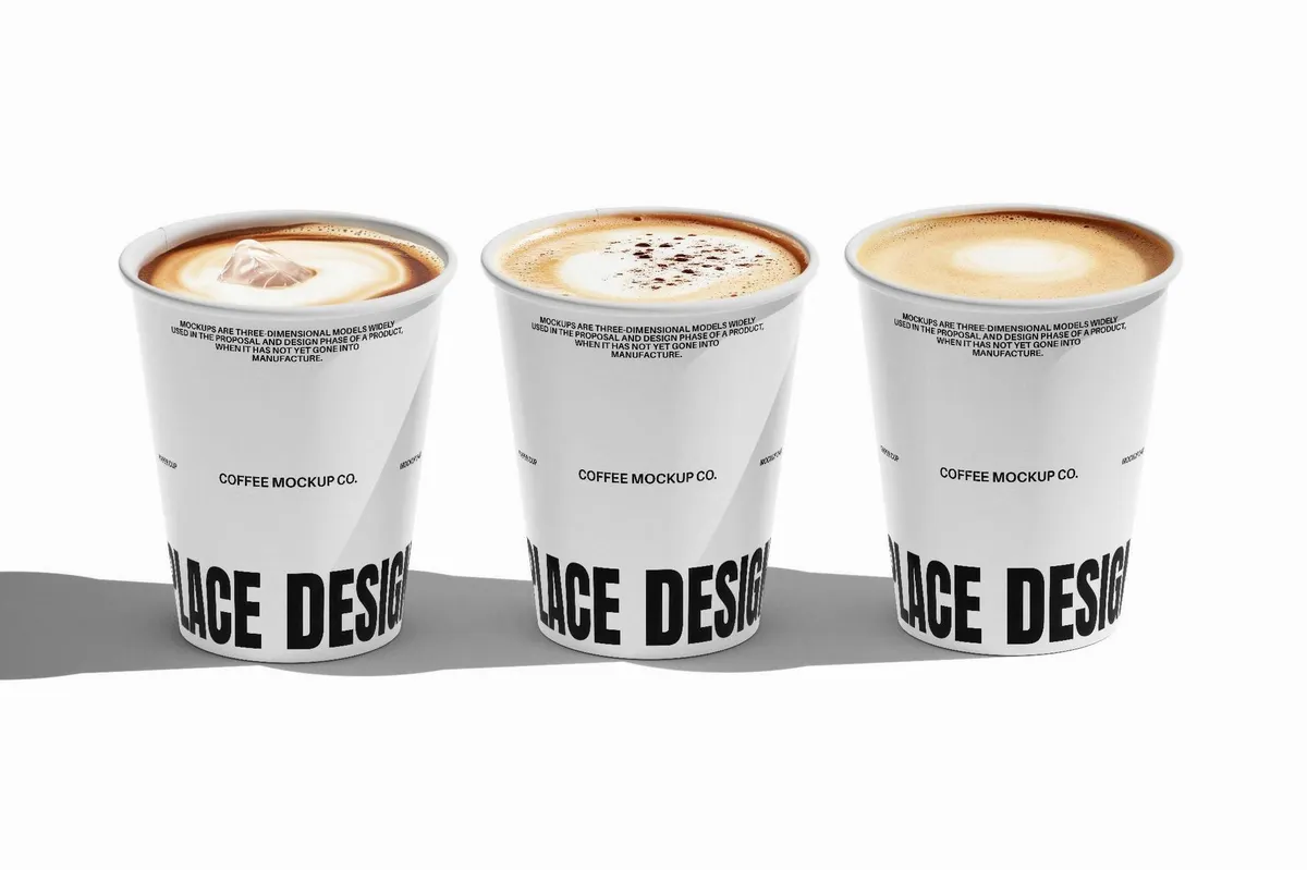 Coffee Paper Cup Mockup