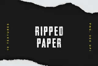 Ripped Paper Texture Set