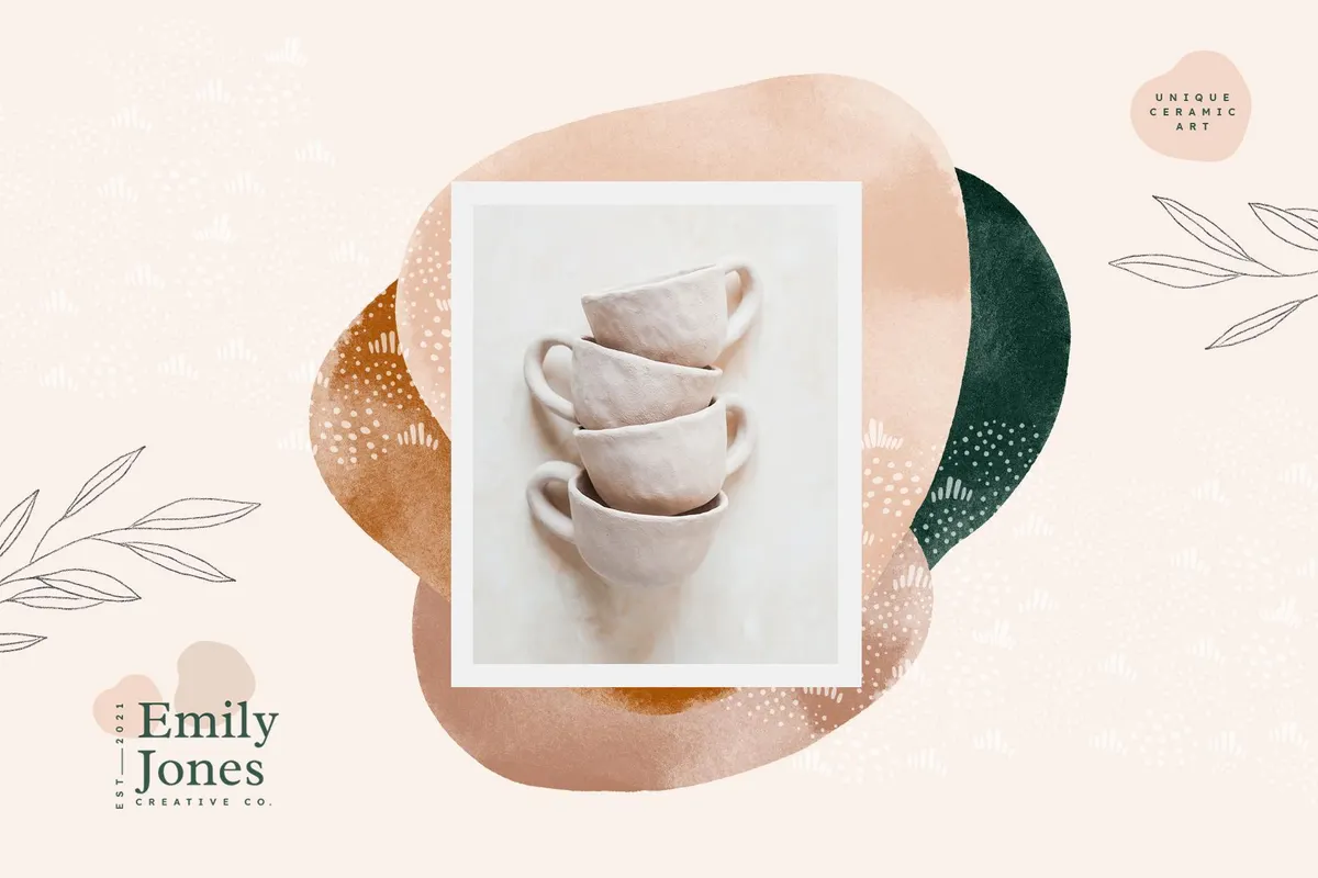 Earthy Abstract Shapes + Logos