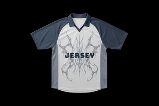 Short-Sleeve Polo Jersey Mockup