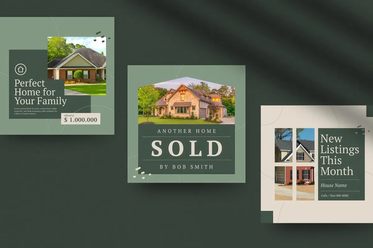 Realtor — 15 Instagram Post Templates