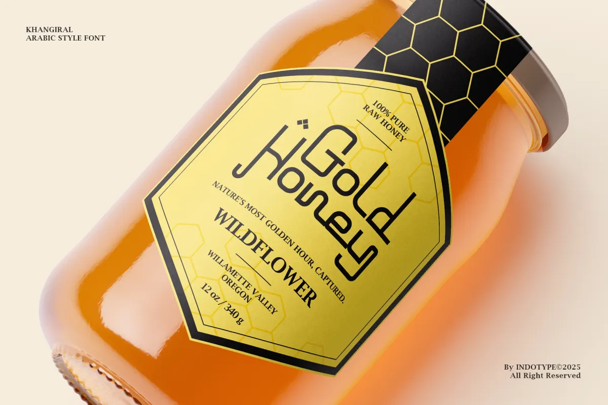 Khangiral - Monolinear Arabic Display Font