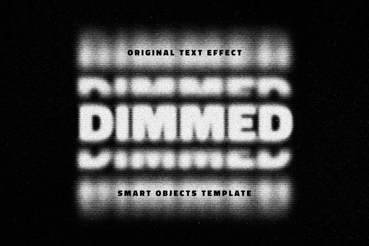 Bad Print Scanner Text Effect