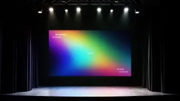 16:9 Stage Screen Mockup