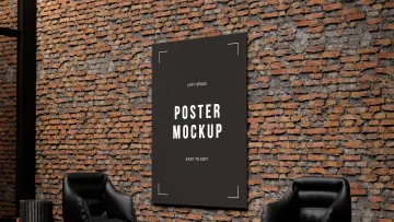 Loft Space Poster Mockup