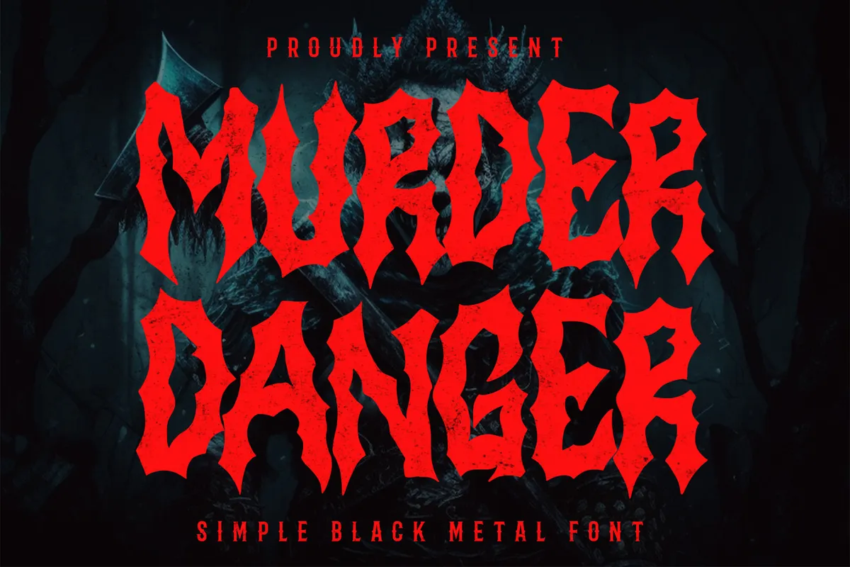 Murder Danger — Horror Font