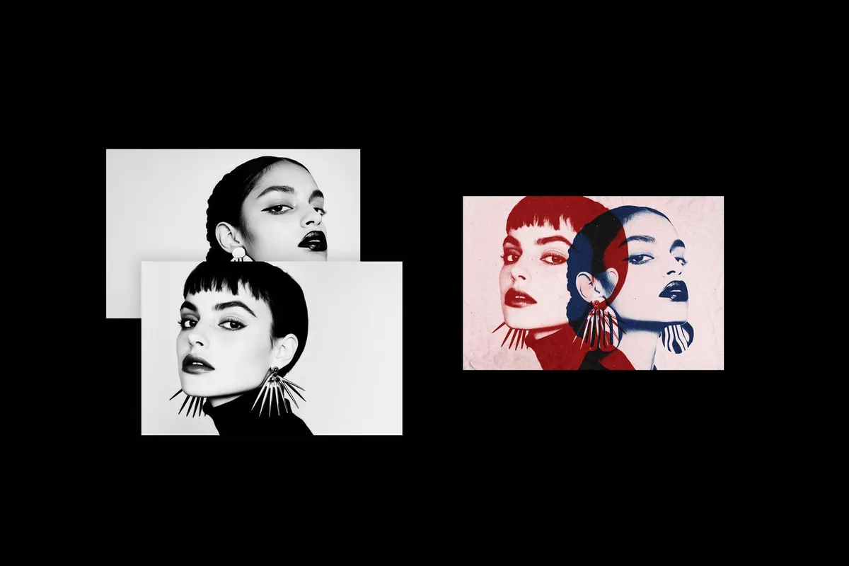 Overprint Photo Effect