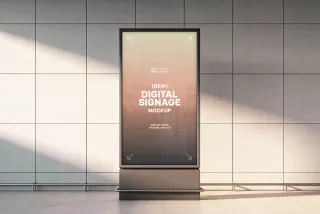Airport Digital Signage Mockup