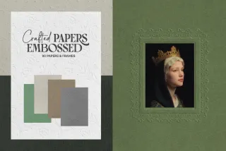 Crafted Embossed Papers & Frames