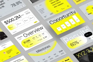 Modern Minimalist Business Pitch Deck Presentation