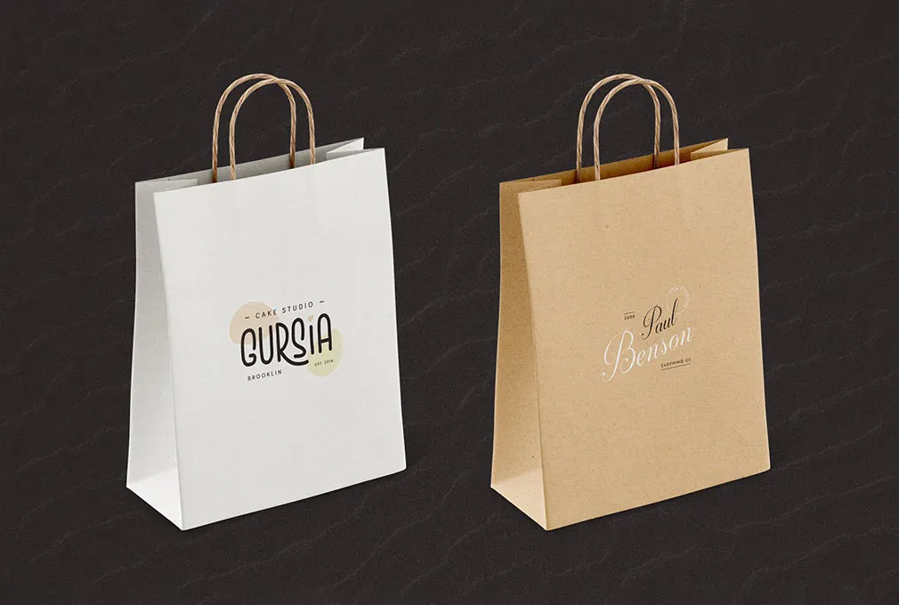 Paper Bag Mockup Set