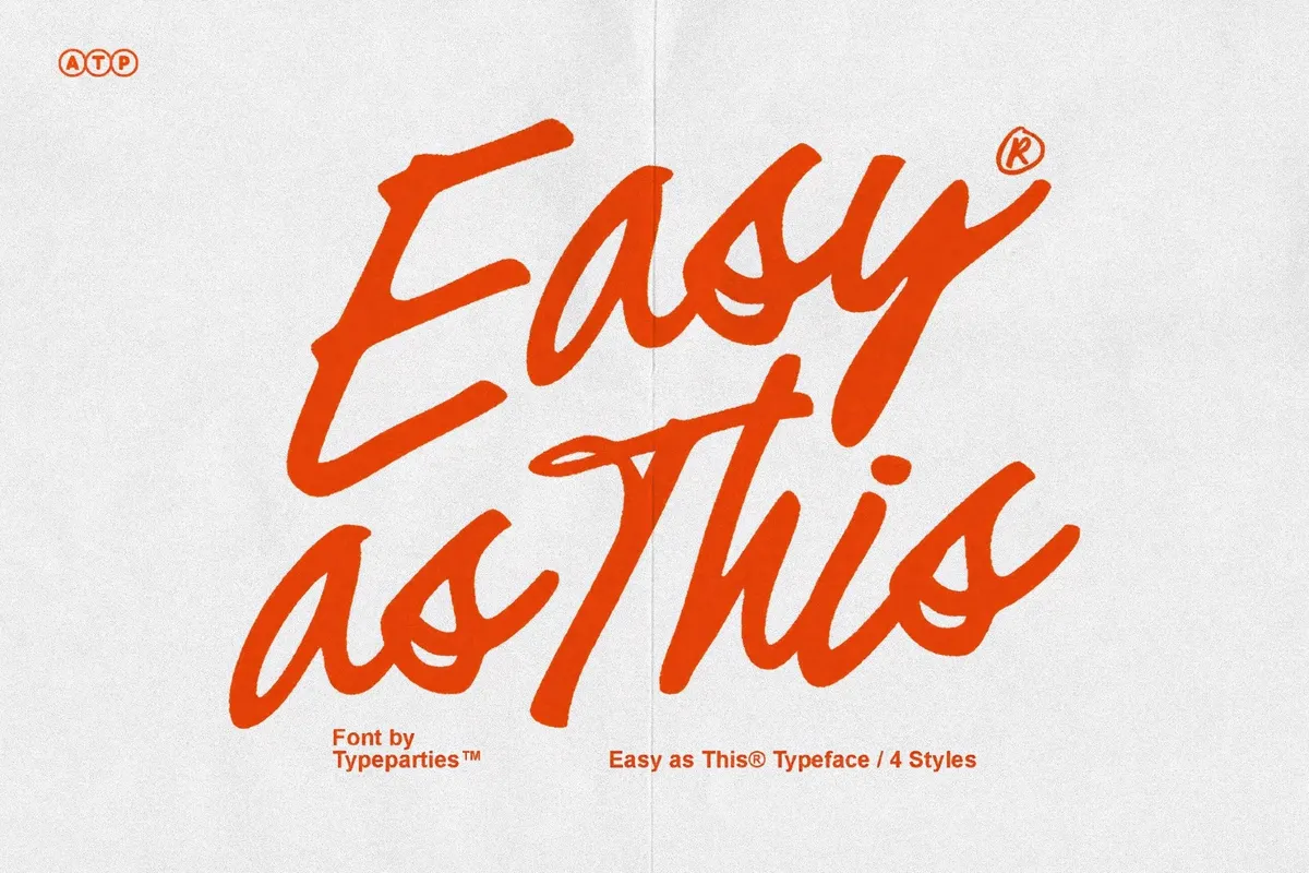Easy as This - Handwritten Script